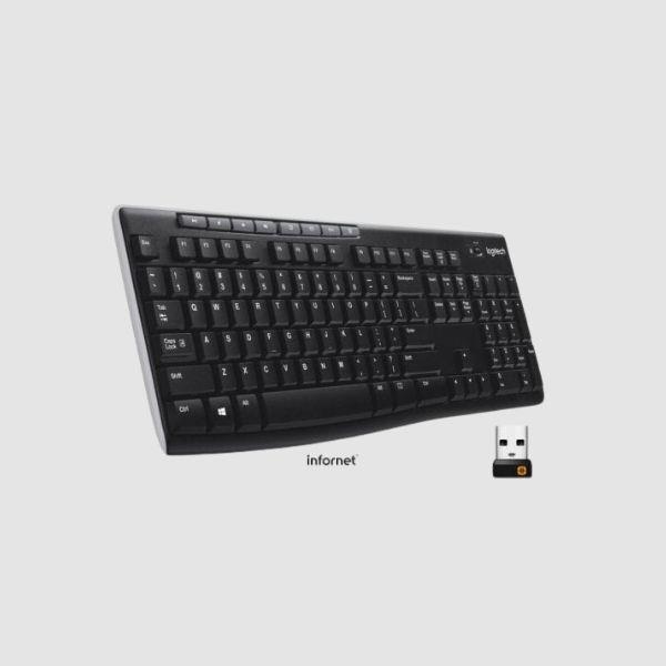 Teclado Logitech K270 inalámbrico nano receptor