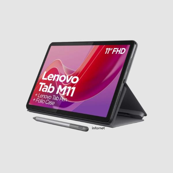 Tablet Lenovo Tab M11 8+128 GB Incluye Funda y Pen Gris 