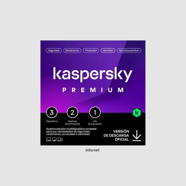 KASPERSKY PREMIUM 3 Lic. ELECTRONICA