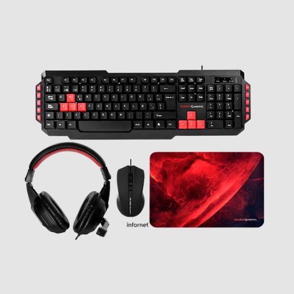 Kit Combo Pack MCRP1 Mars Gaming 