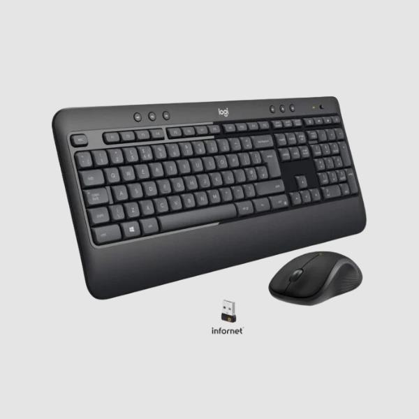 Teclado y ratón inalámbrico Logitech MK540 advanced - 2.4GHZ - mini receptor USB - teclado K540 2X 