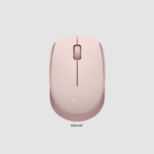 Ratón Logitech M171 rosa nano receptor