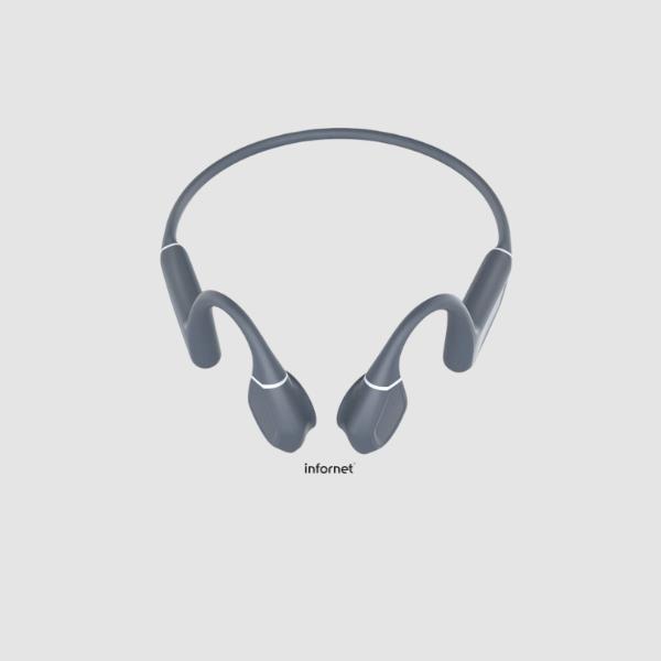 Auriculares Inalámbricos de Conducción Ósea Leotec / con Micrófono/ Bluetooth/ Grises