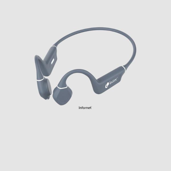Auriculares Inalámbricos de Conducción Ósea Leotec / con Micrófono/ Bluetooth/ Grises