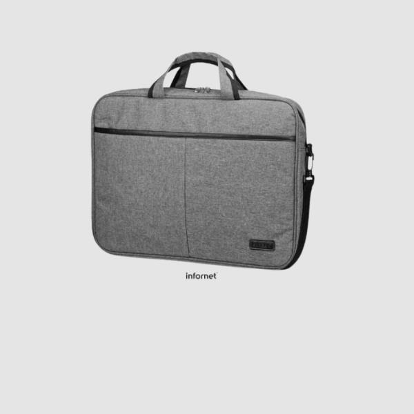 Maletín Subblim Elite Laptop Bag para Portátiles hasta 15.6"/ Cinta para Trolley/ Gris