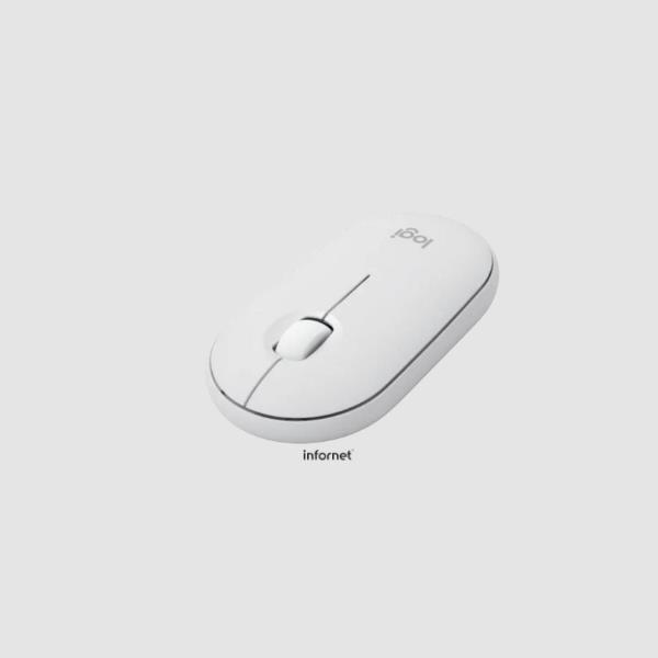 Logitech Pebble Mouse 2 M350s Raton Inalambrico USB 1000dpi - Multidispositivo - Color Blanco