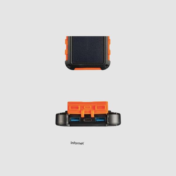 Powerbank de energía solar Xtorm XR-104 10000mAh negro/naranja