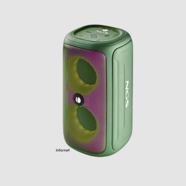 Altavoz con Bluetooth NGS Roller Beast/ 32W/ 2.0/ Verde