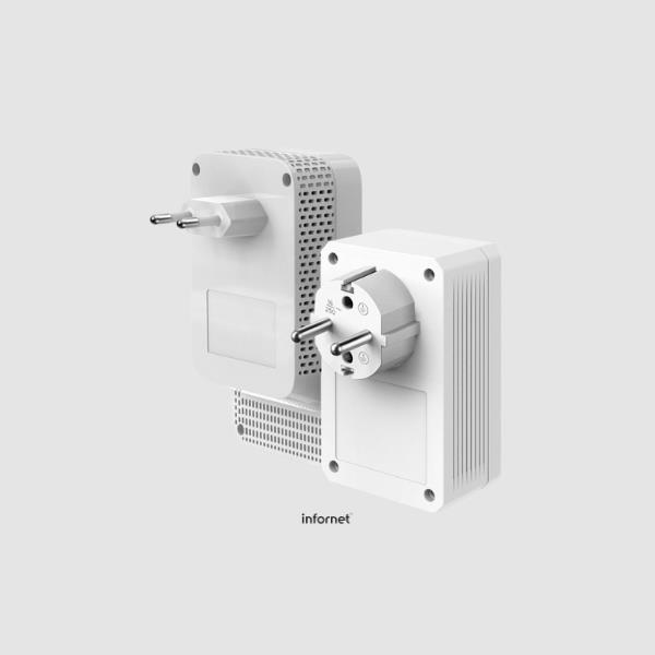 Adaptador Powerline TP-Link TL-WPA7617 KIT 1000Mbps/ Alcance 300m/ Pack de 2