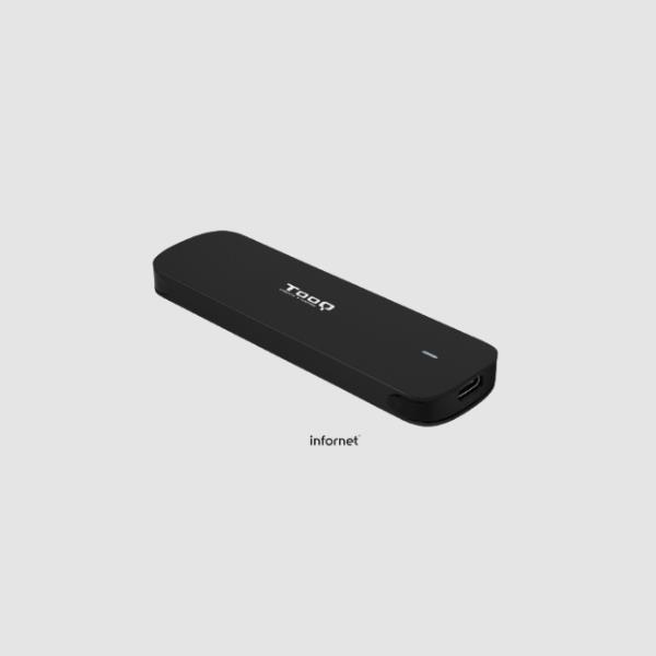 CAJA EXTERNA SSD M.2 NVMe NEGRO TOOQ