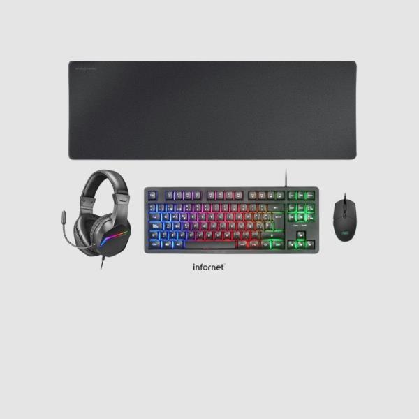 KIT COMBO PACK MCPRGB3 NEGRO MARS GAMING