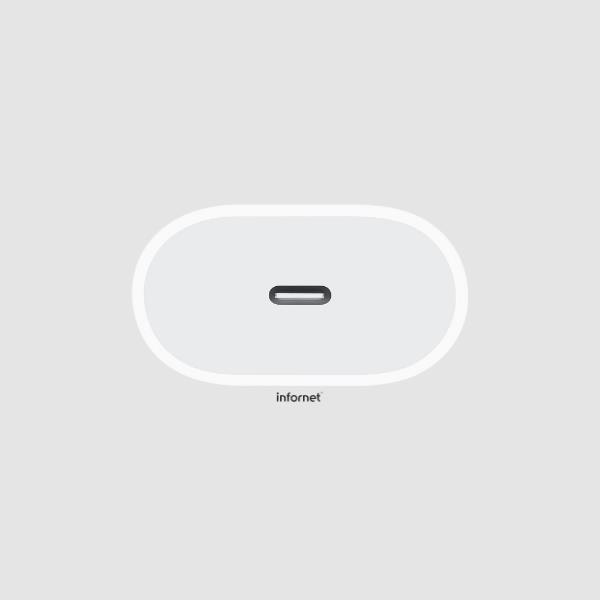 Adaptador de Corriente Apple MUVV3ZM/A Conector USB-C 20W