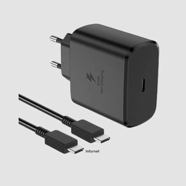 Samsung adaptador de corriente - 45 vatios