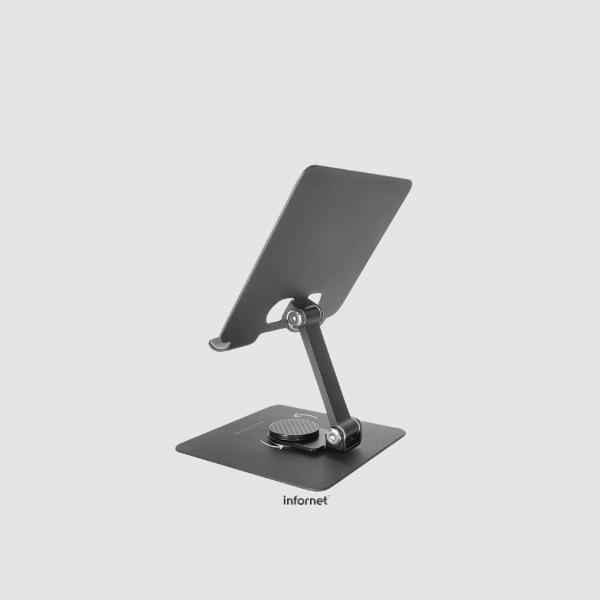 SOPORTE SOBREMESA PARA PORTATIL/TABLET GIRATORIO NEGRO MARS GAMING