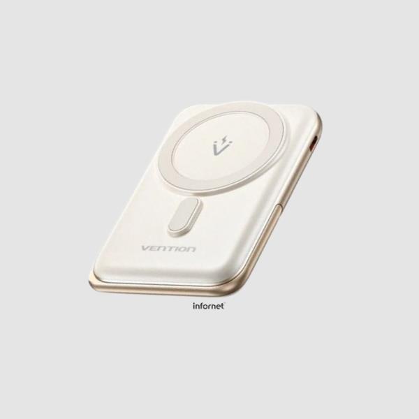 POWER BANK 10000mAh 20W WIRELESS BLANCO VENTION