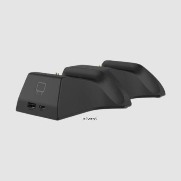 Base de carga doble con 2 paquetes de baterías recargables - Negro (Xbox Series X y S/Xbox One)