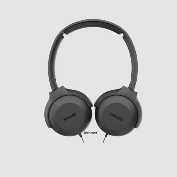 Auriculares Philips TAUH201/ con Micrófono/ Jack 3.5/ Negros